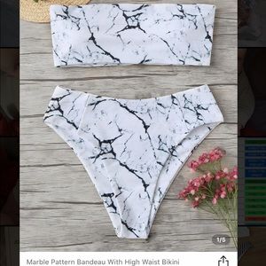 SHEIN - Marble high waist bikini